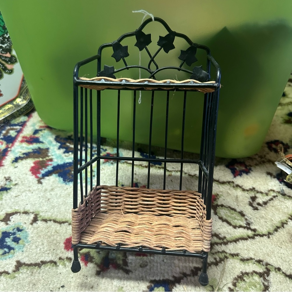Vtg Mini Kitchen Bakers Rack
